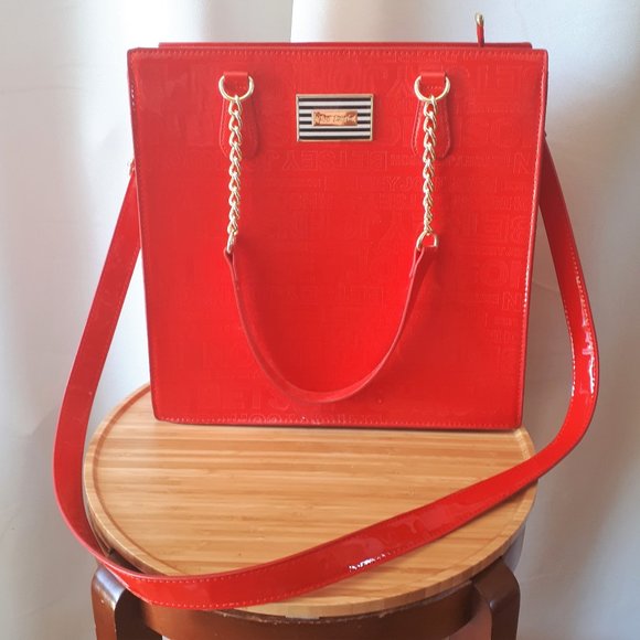 Betsey Johnson Large Red Bag Like New